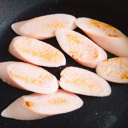 魚肉ソーセージのマヨコンソメ炒め