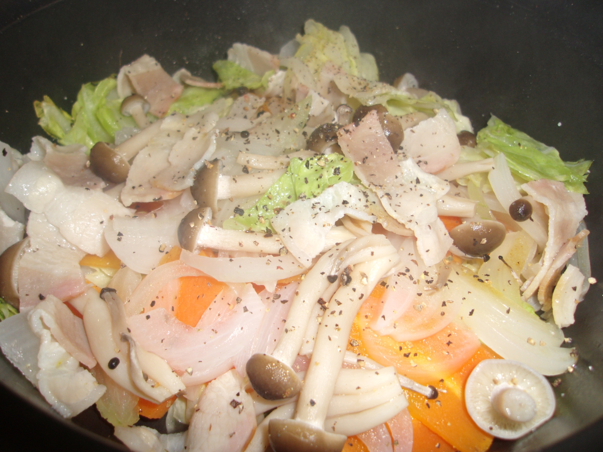 キャベツとベーコンの蒸し煮 レシピ 作り方 By Kurikei 楽天レシピ