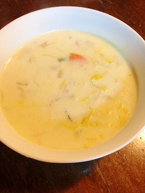 簡単☆干し白菜のクリームスープ