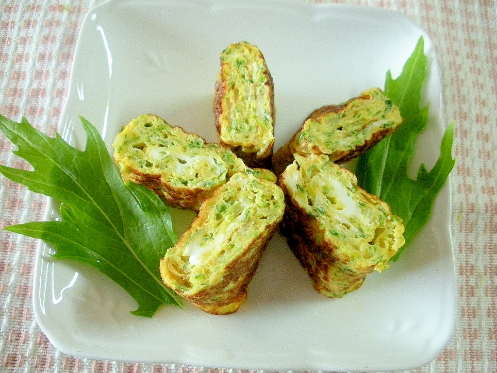 ☆青のりと長ねぎの卵焼き☆