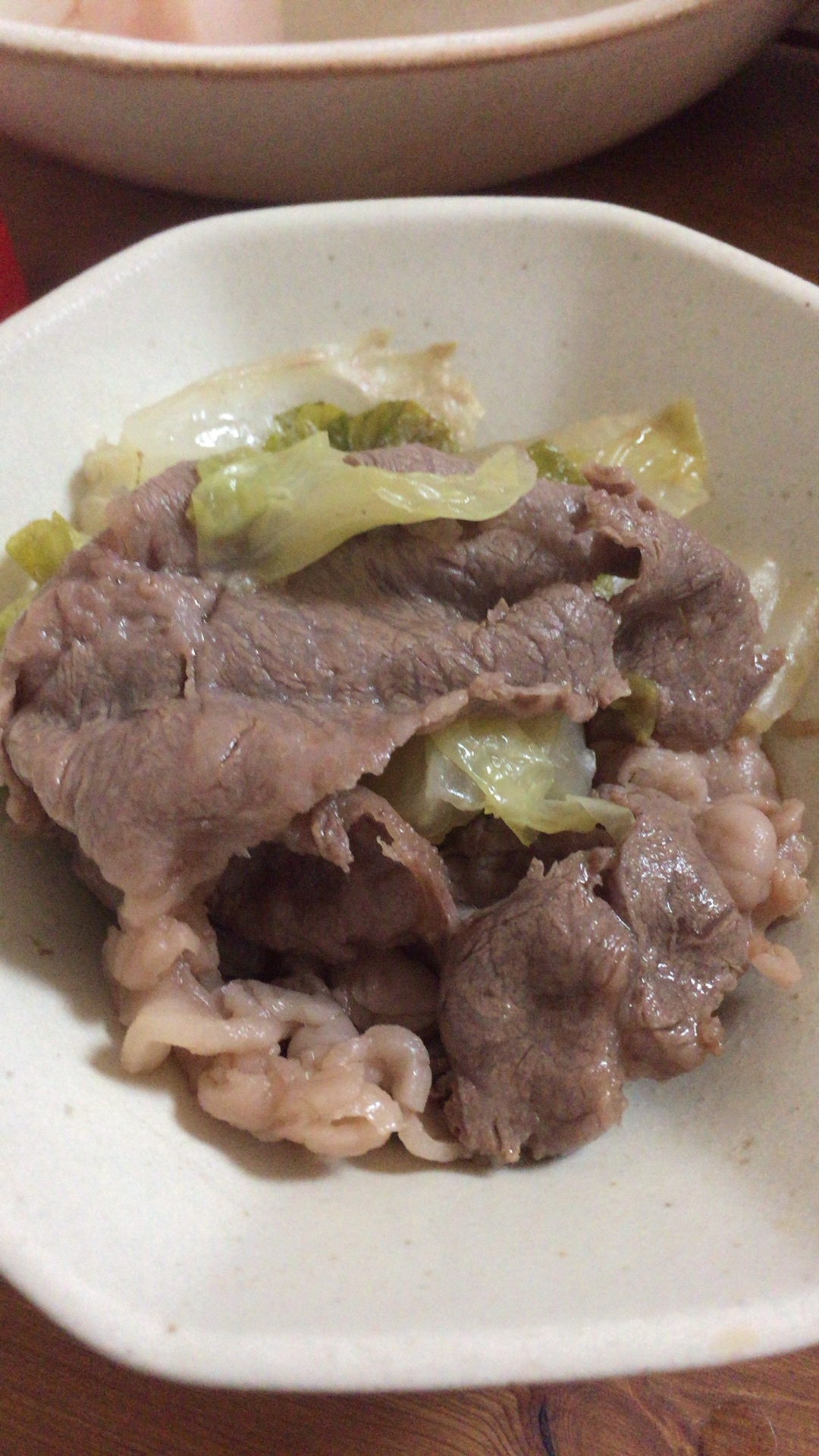 牛肉と白菜の甘辛煮