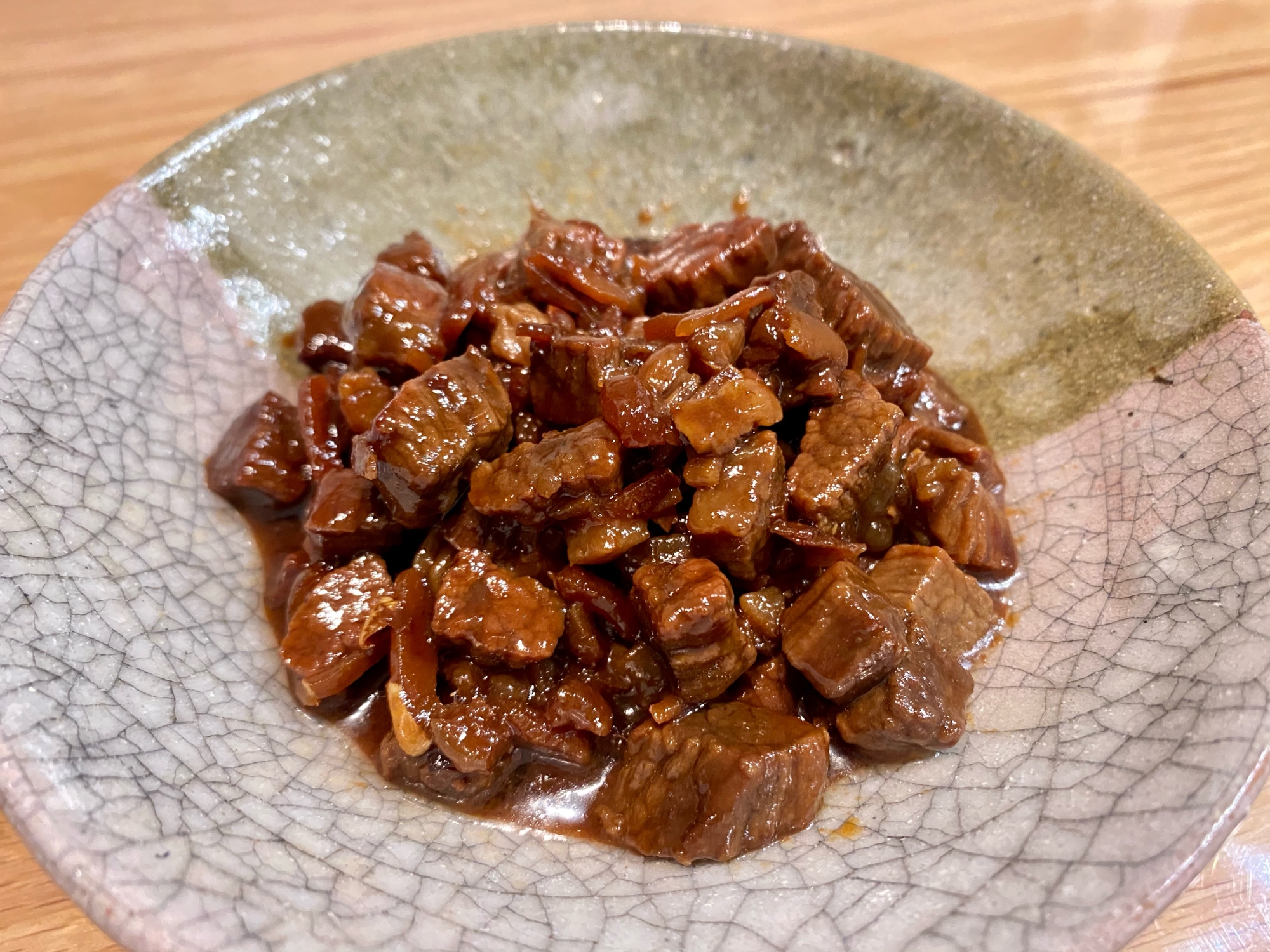 しっかり甘辛味でご飯がすすむ♪ 牛肉の煮物