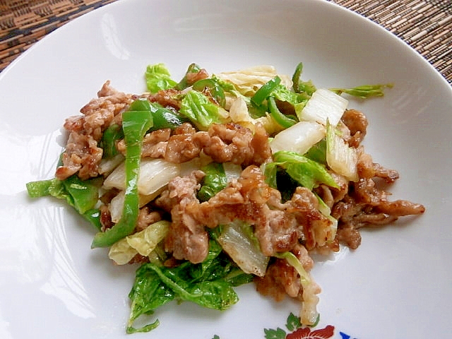 ラーメンスープで味付け☆豚肉・白菜炒め