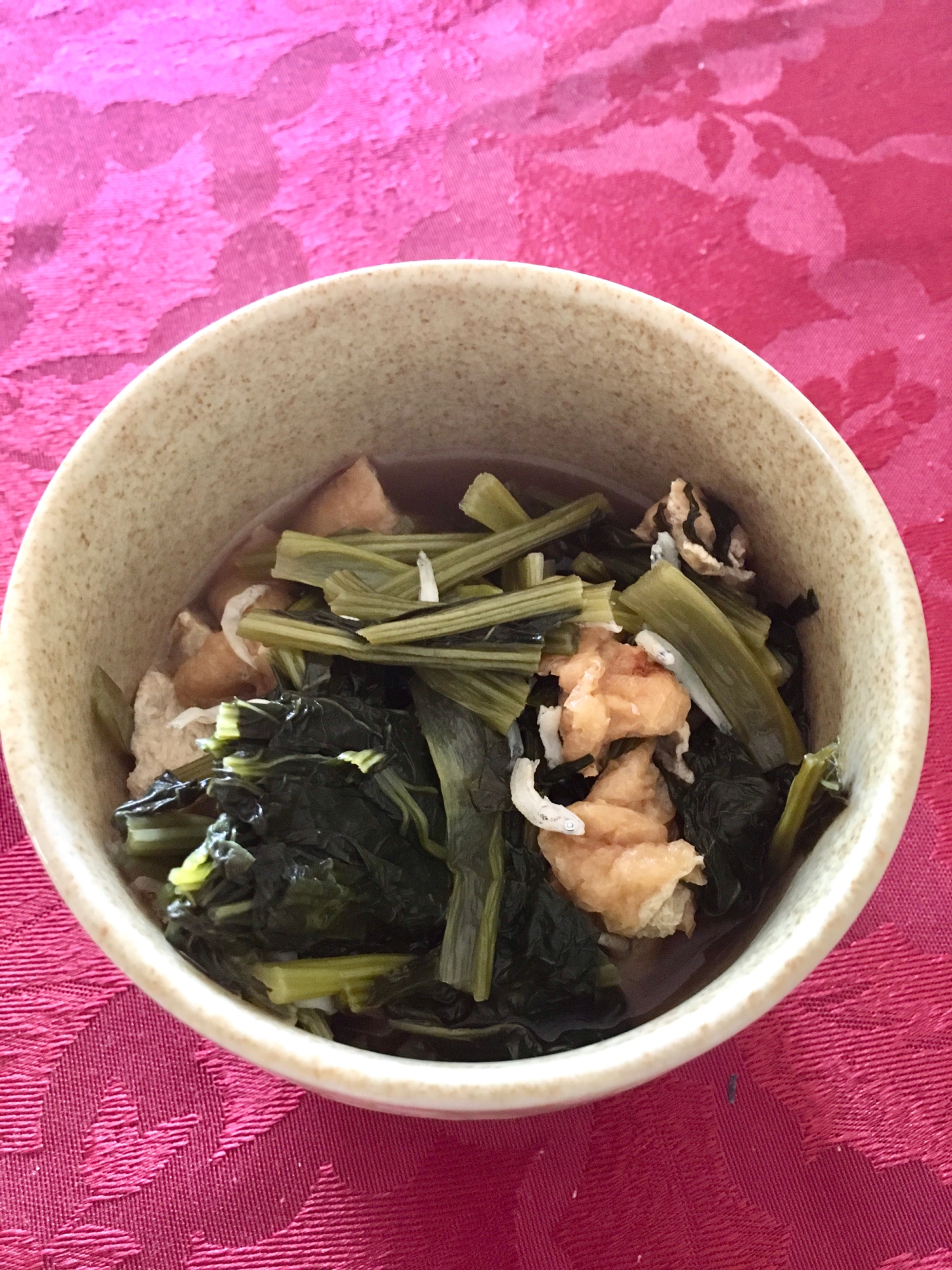 雑魚と小松菜の煮浸し
