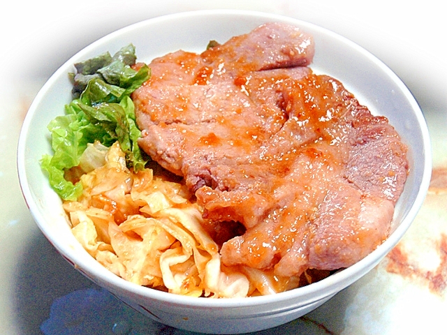 豚ロース切り身でご馳走 豚ロースの味噌トンテキ丼 レシピ 作り方 By Torezu 楽天レシピ
