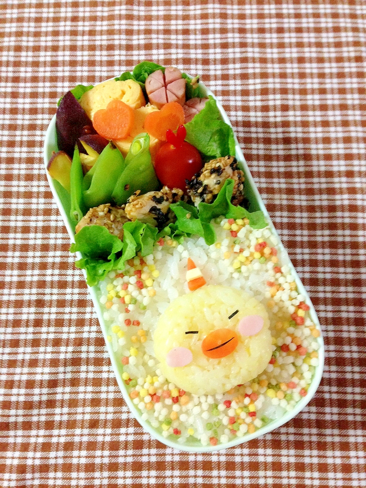 簡単キャラ弁 おじゃる丸 キスケのお弁当 レシピ 作り方 By Cherry05 楽天レシピ