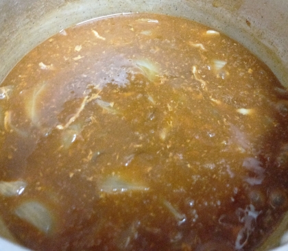 鶏皮☆鶏皮カレー☆純ココアが隠し味