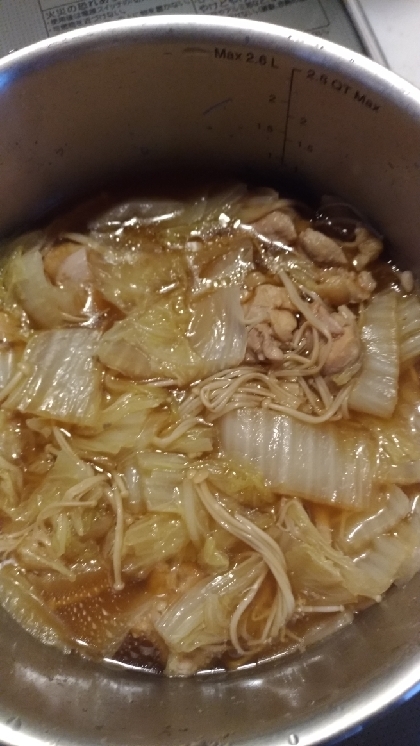 白菜消費に♪えのきプラス。クタクタでたっぷり美味しく出来ました( ´艸｀)
