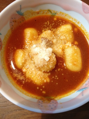 ポテトニョッキのトマトスープ