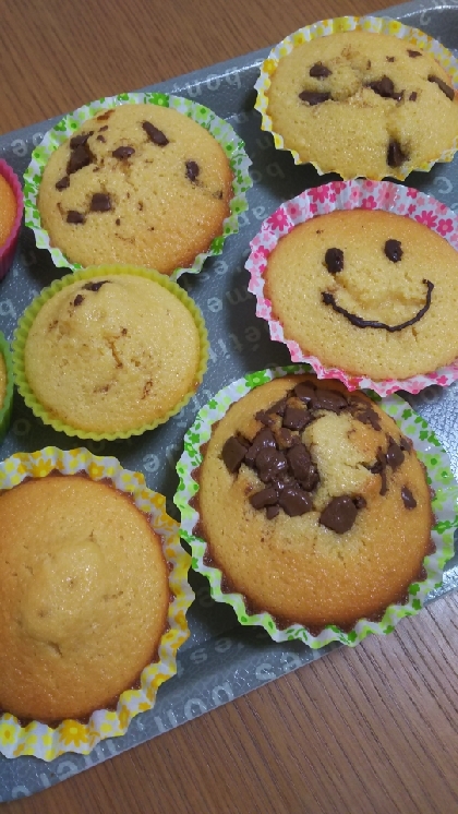 子どもと楽しく作りました！しっとりした食感が家族にも大好評でした(*^^*)