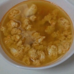 ピリ辛卵スープ