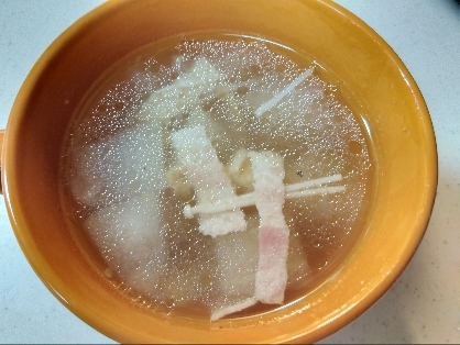 絶品！冬瓜とベーコンの中華スープ