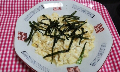 豆腐の卵炒め