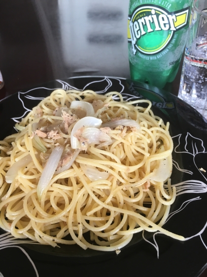 ツナ缶で簡単♪ツナのオイルパスタ～バター醤油味～