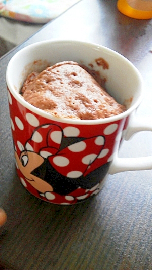 レンジで70秒 Hmとココアで マグカップケーキ レシピ 作り方 By あおい ᴗ 楽天レシピ