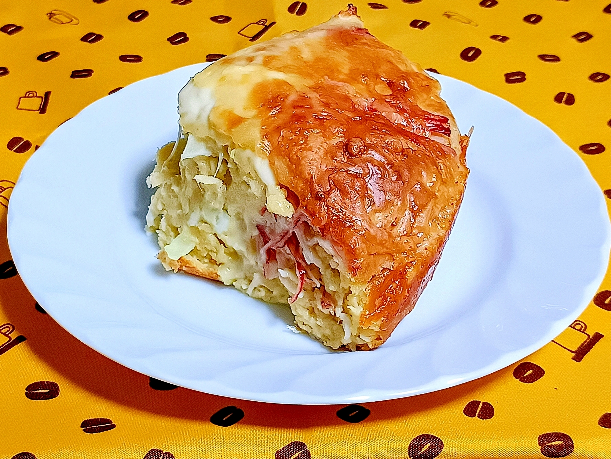 かにかまと国産チーズのジャンボお好み焼き