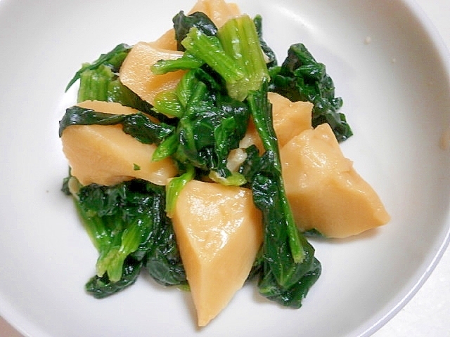 タケノコとほうれん草の煮もの レシピ 作り方 By なな1151 楽天レシピ