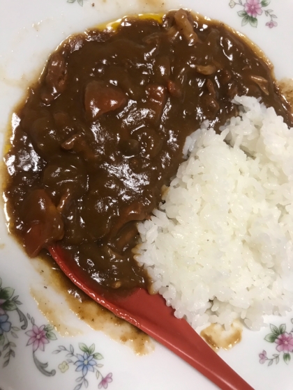 牛丼の残りでカレーライス