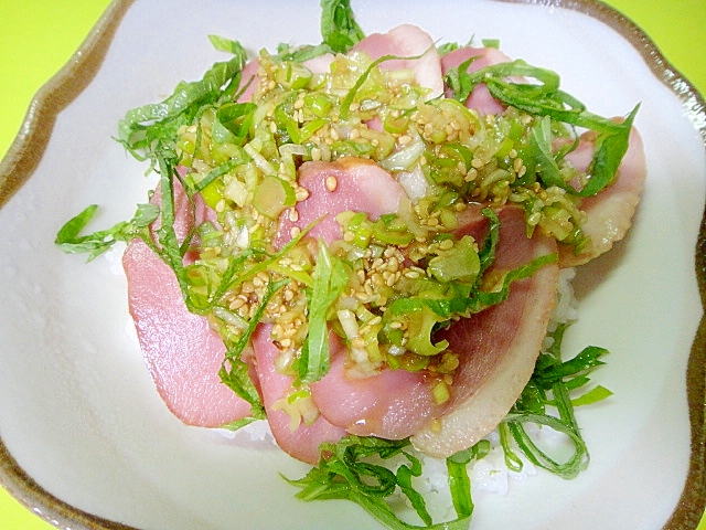 合鴨ロースのネギだれ丼