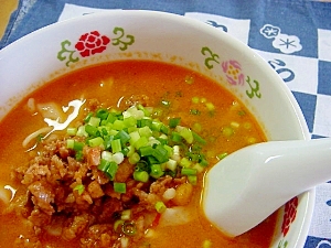 市販の焼きそば麺で簡単！ピリ辛坦々麺♪