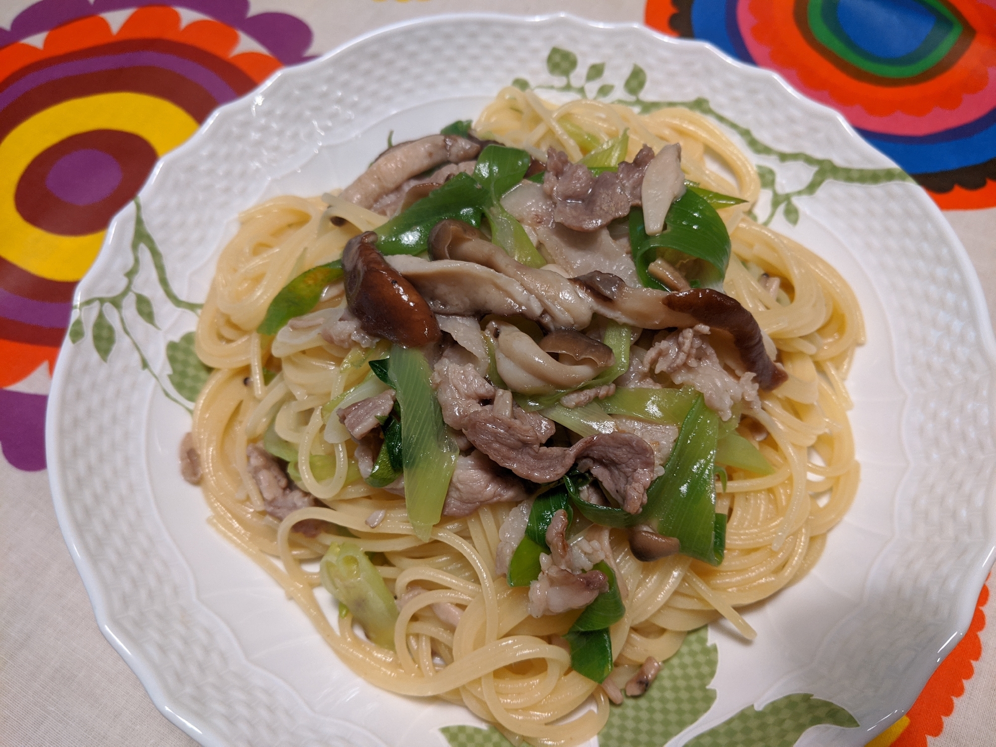 ウェイパーだけで！超簡単豚肉ときのこのパスタ！！