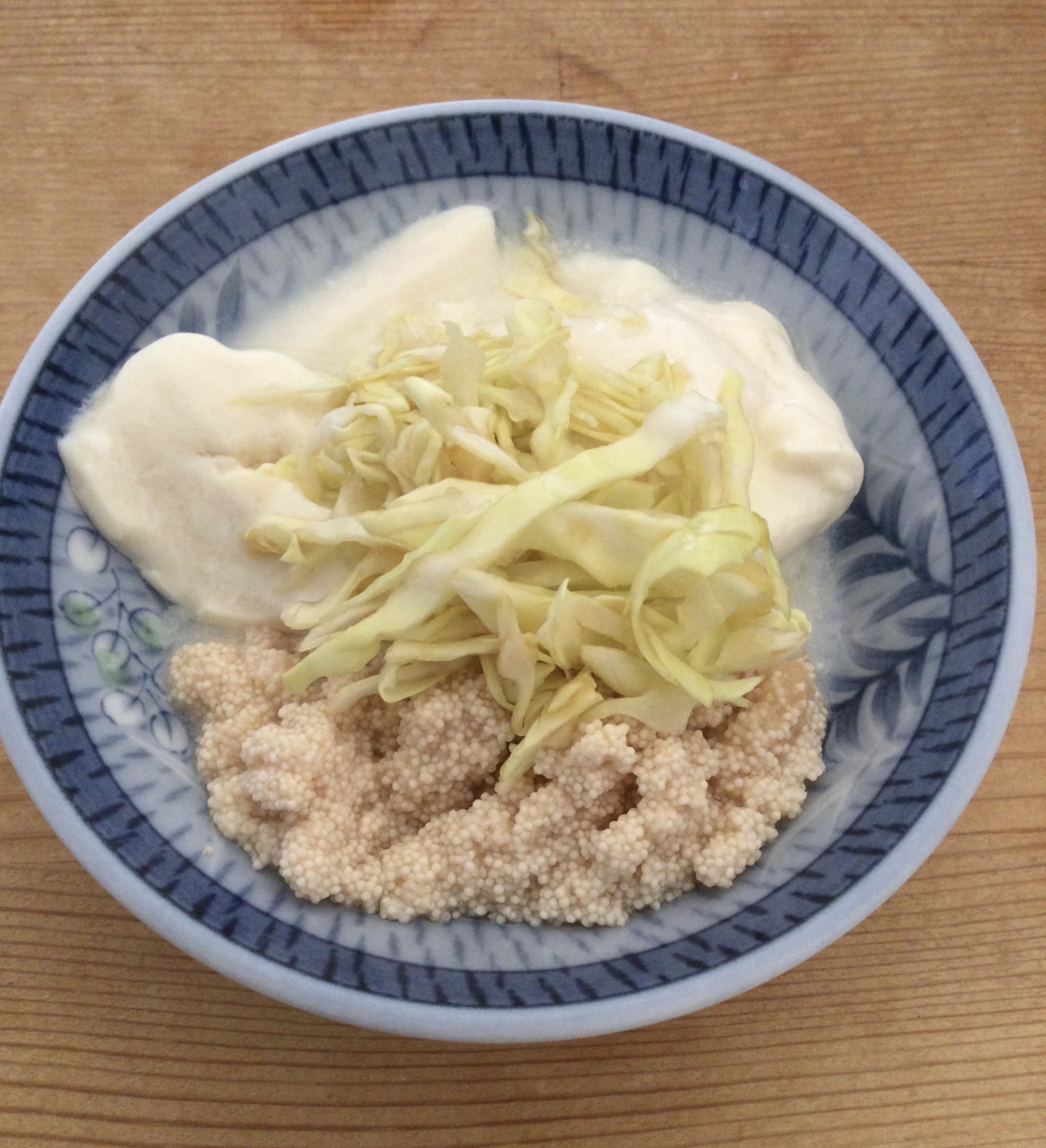 たらこ豆乳ヨーグルトキャベツ♪