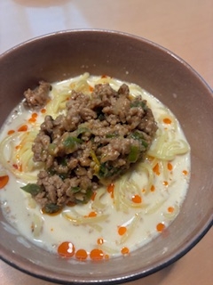 ♡牛乳のスープで濃厚美味しい♪辛くない簡単担々麺♡