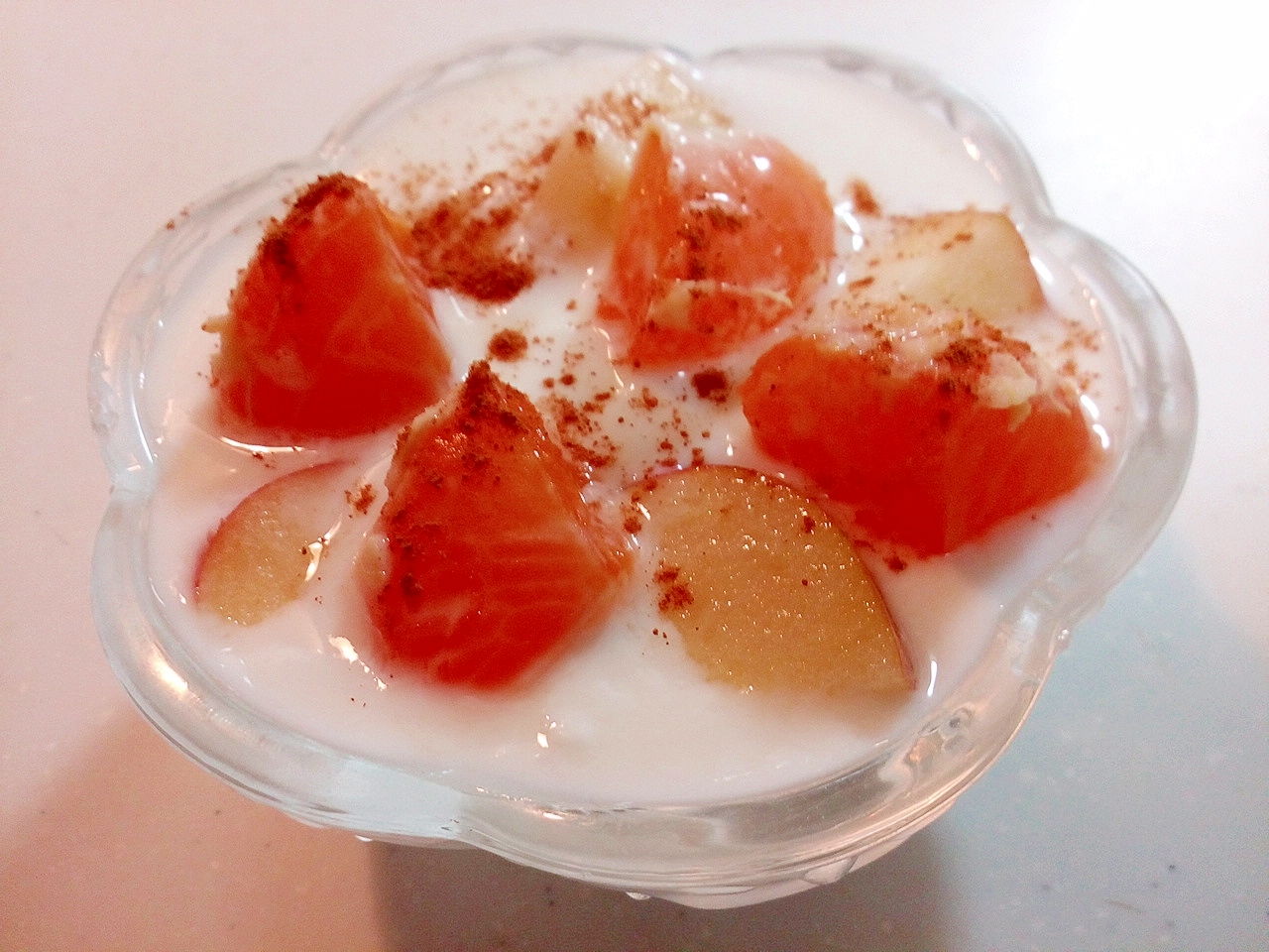美的　林檎と蜜柑のシナモン香るヨーグルト