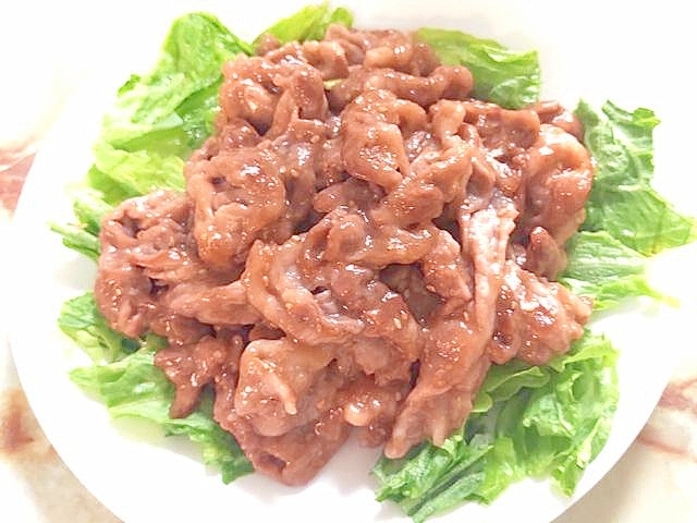 簡単節約メニュー!豚こまの甘酢ごま炒め♪