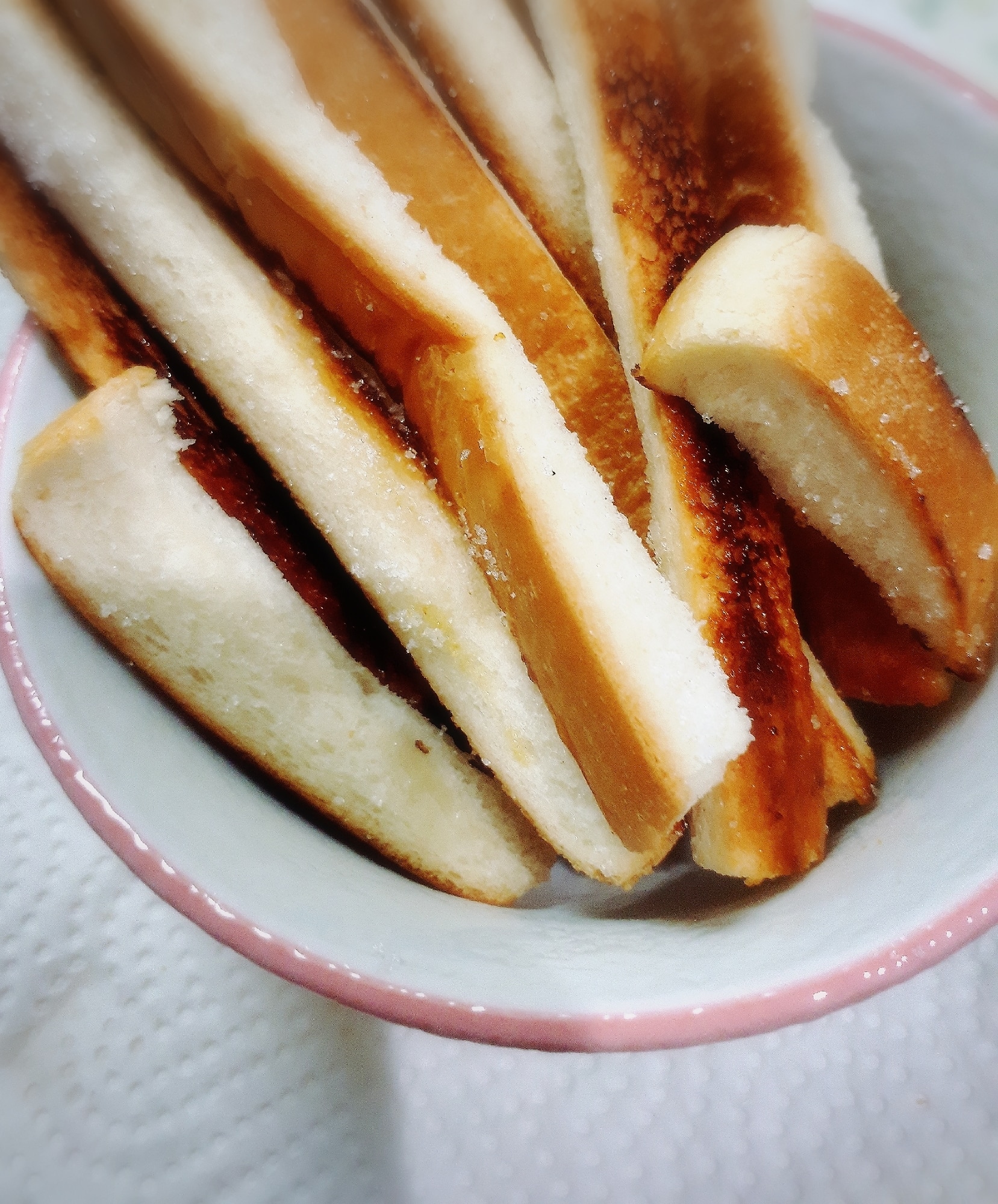 簡単おやつ♡スティックシュガーパン レシピ・作り方 by わんこ