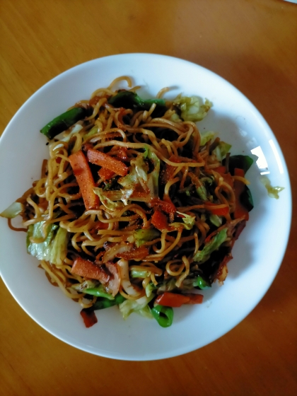 野菜たっぷりやきそば