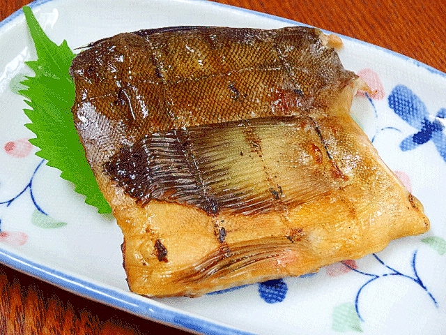 北海道特産☆　「ホッケの梅肉付け焼き」