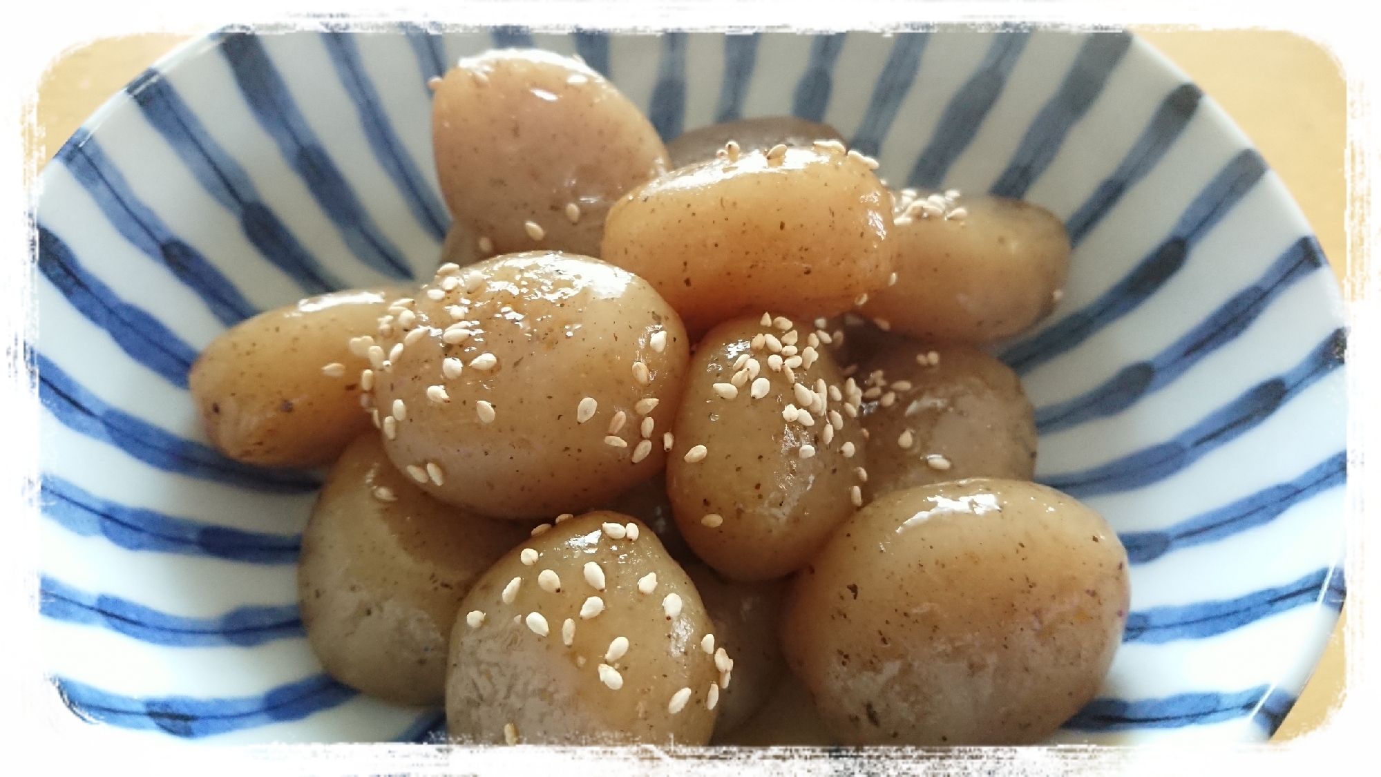 早く味が染み込む生芋玉こんにゃくの煮物