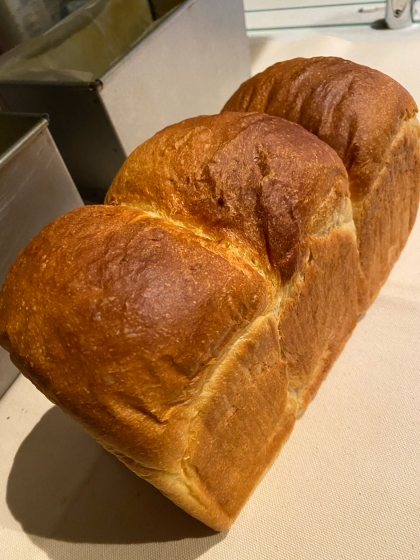 ホシノ天然酵母で☆中種法♡ふわふわイギリス食パン♡