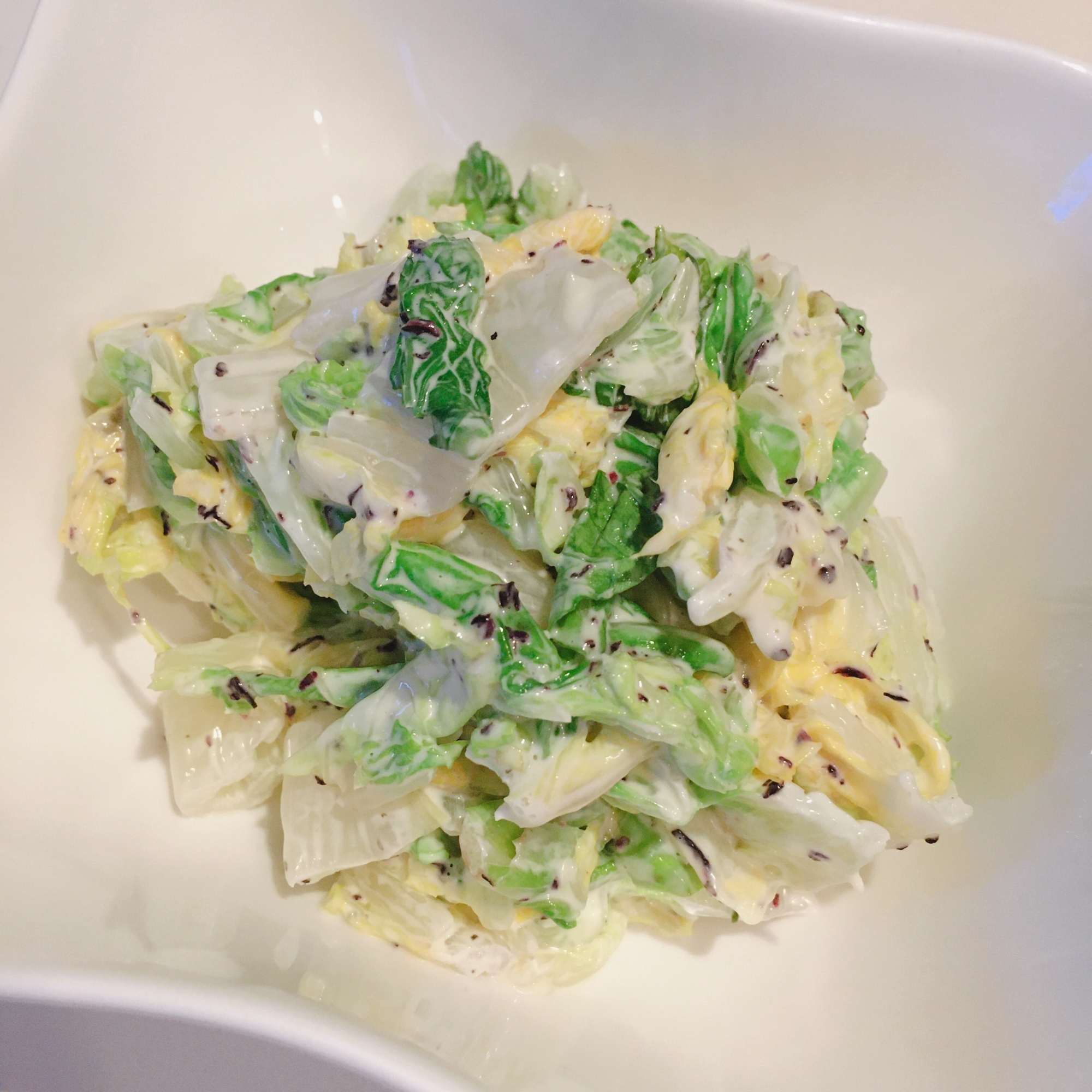 白菜のゆかりマヨサラダ！