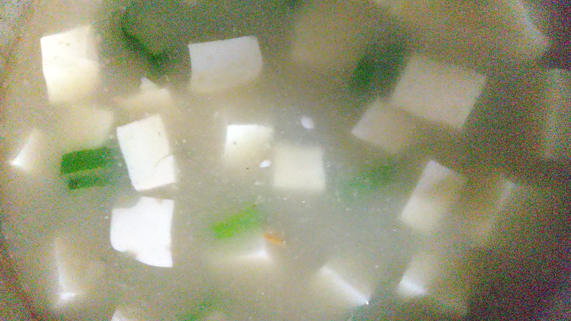 オクラ豆腐味噌汁