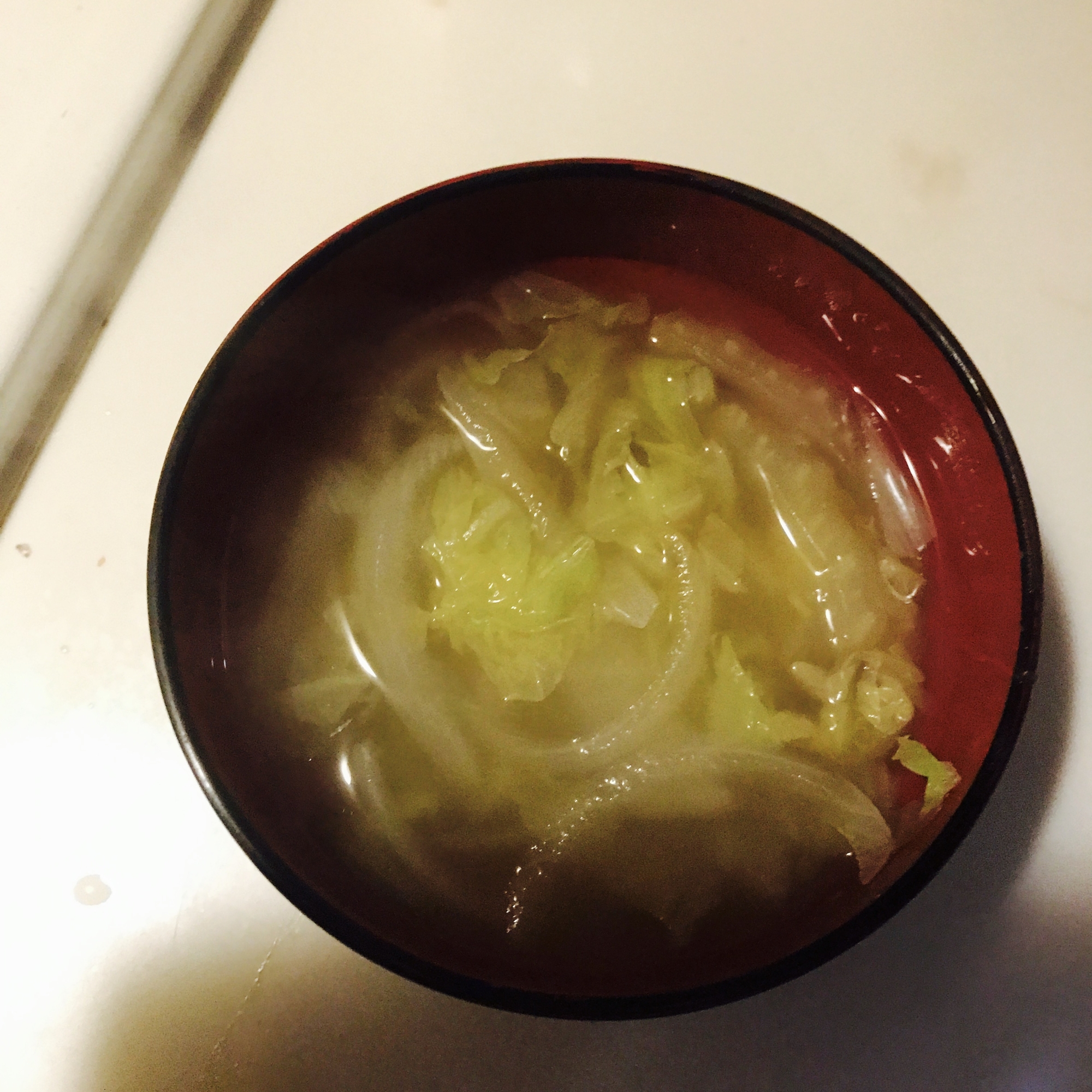 白菜玉ねぎコンソメスープ