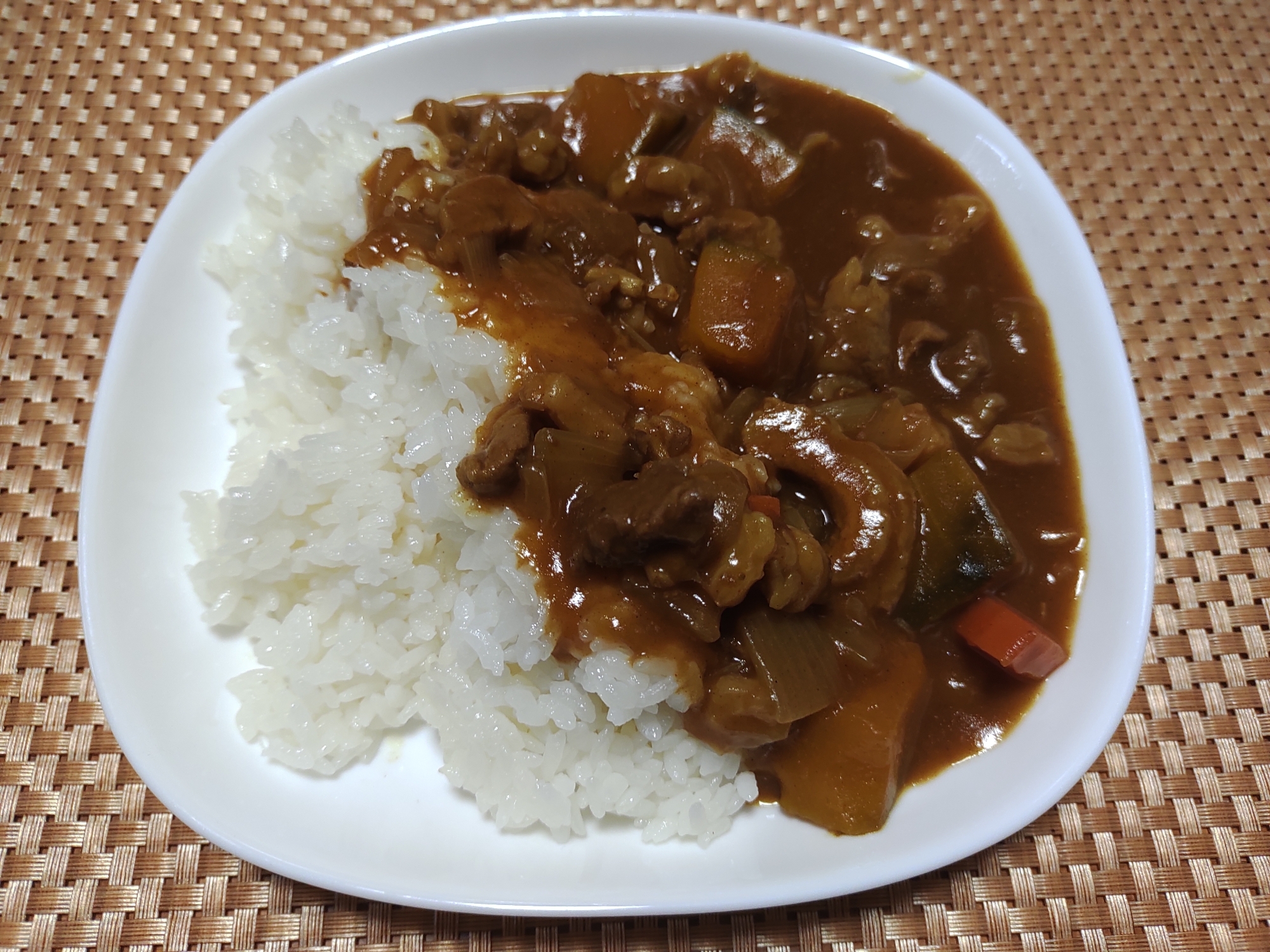 かぼちゃ入りカレーライス