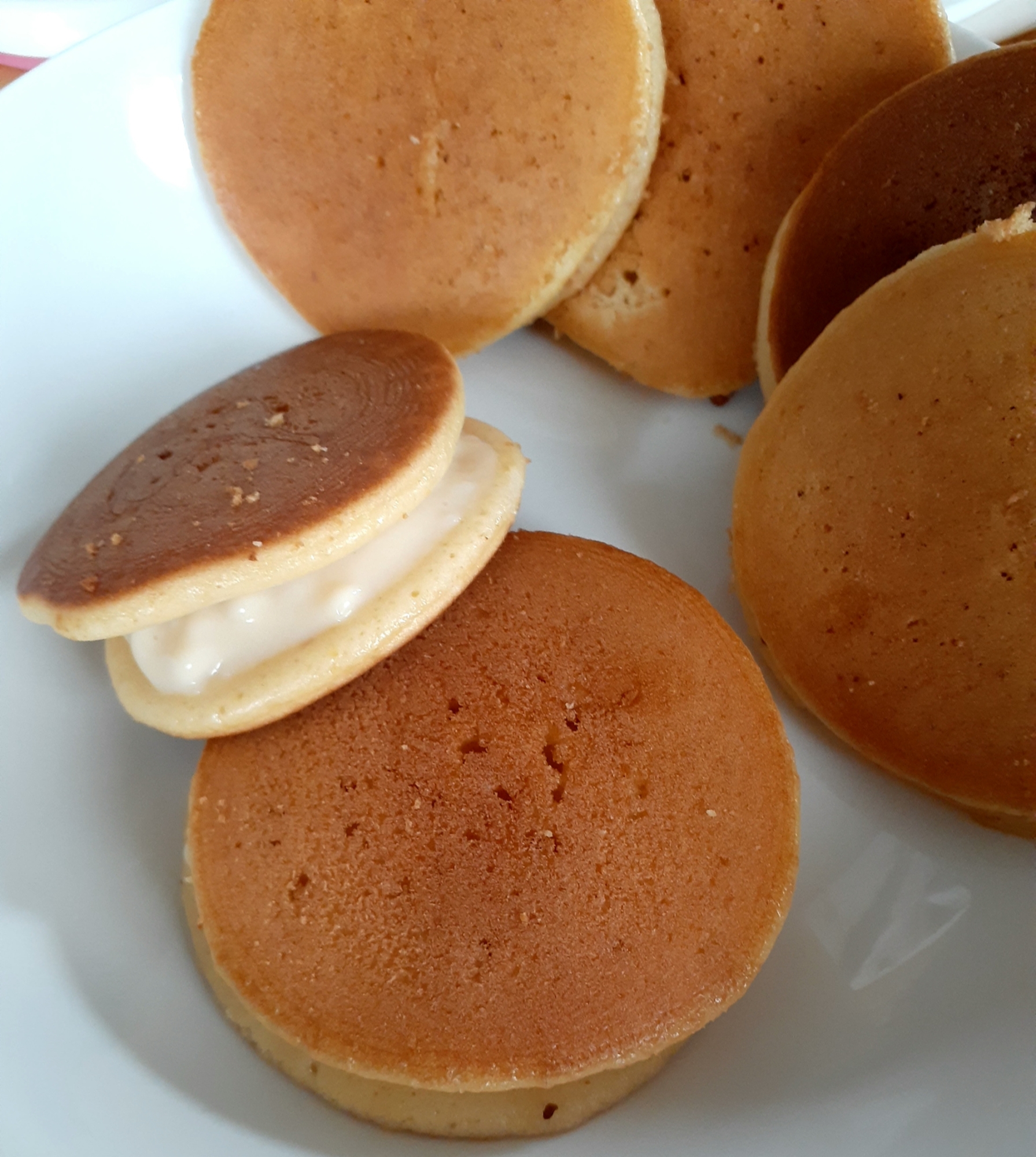 しっとり美味しい☆米粉カスタードどら焼き