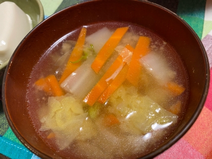 ぽかぽか野菜スープ