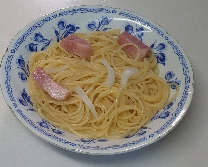 冷凍パスタで楽々ベーコンスパ