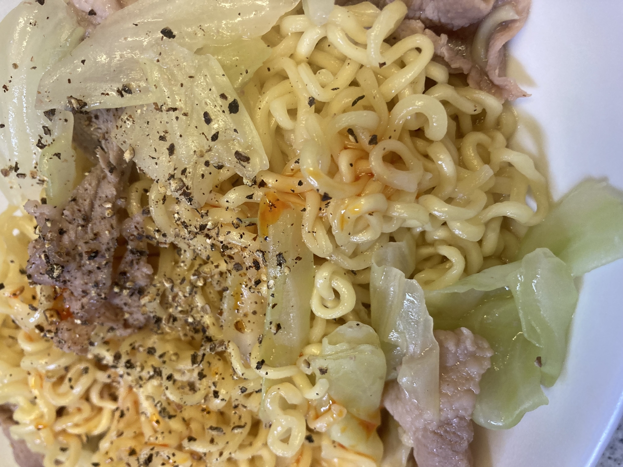 簡単⭐️鍋ひとつ✴️焼きラーメン！