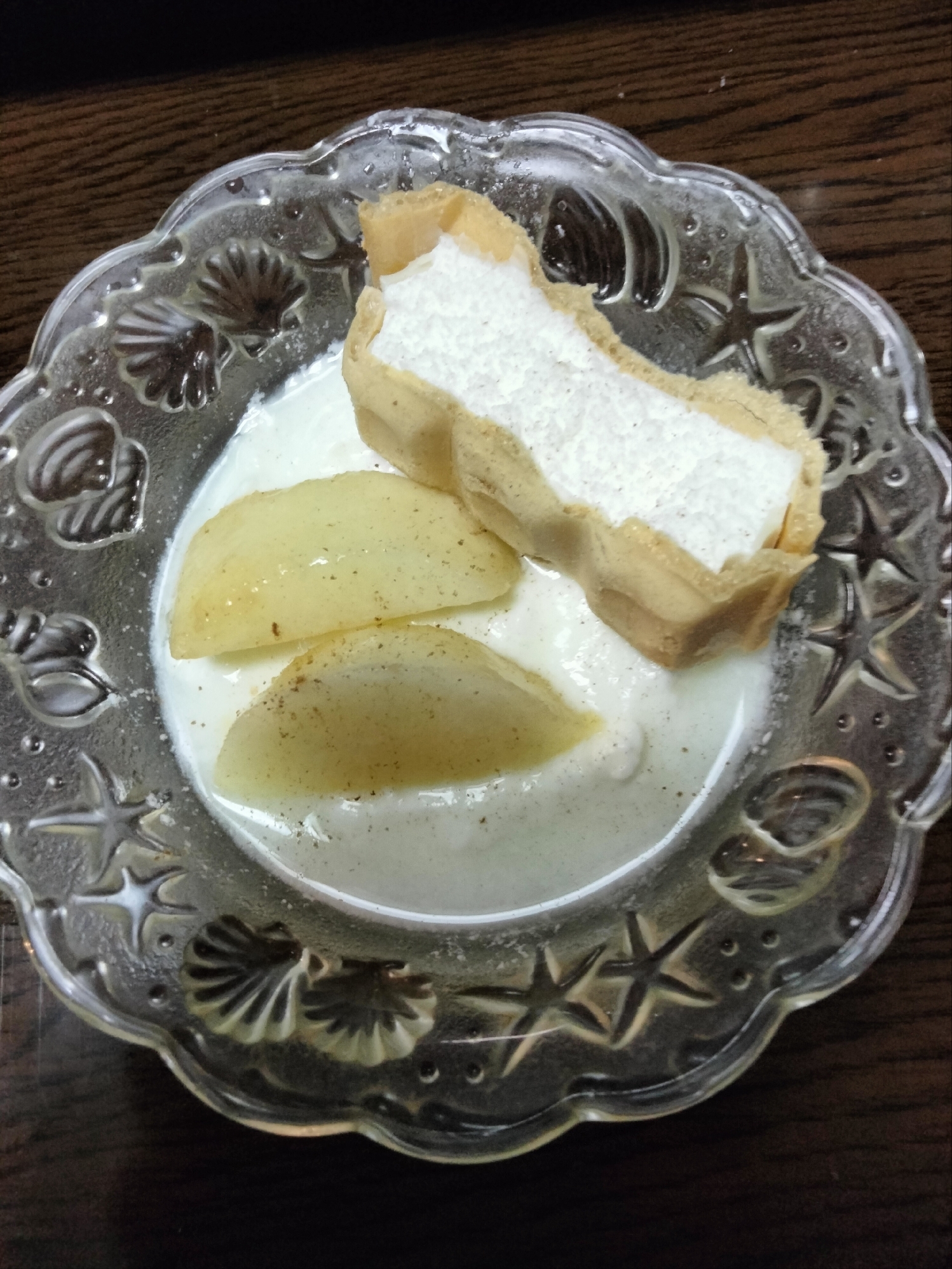 今日のヨーグルト♡アイスモナカ&桃