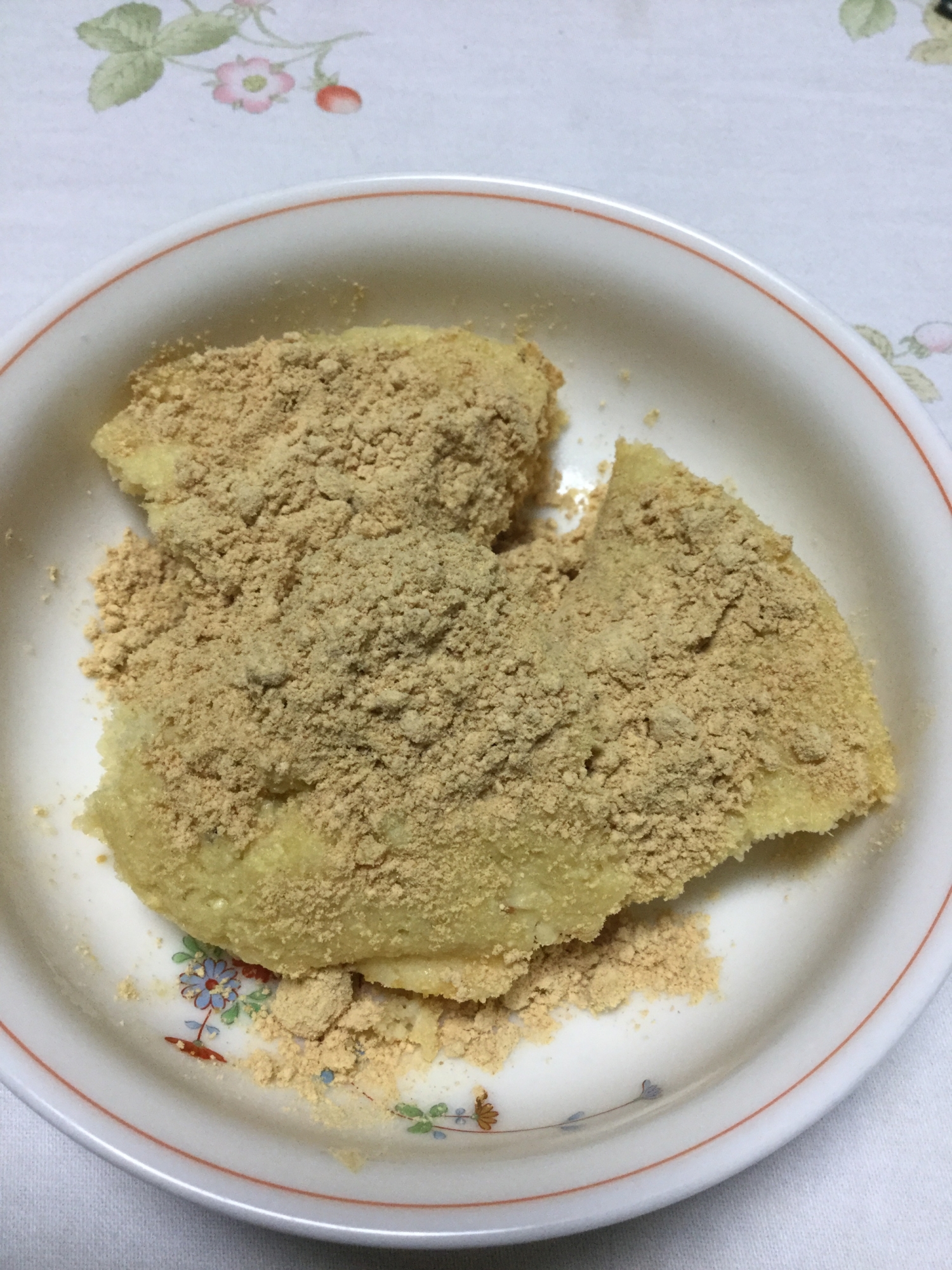 おからと豆腐ときな粉の蒸しパン風