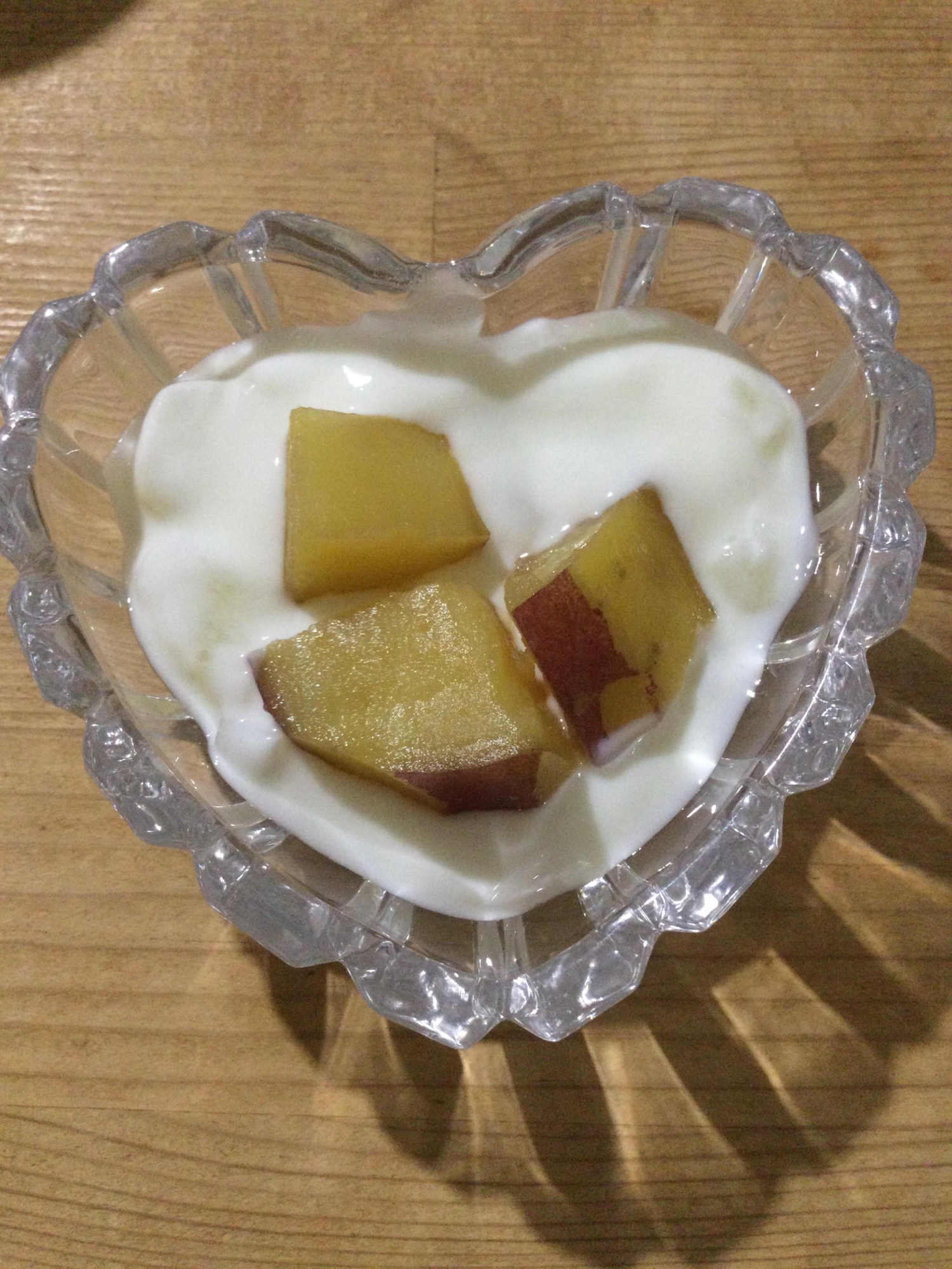 さつま芋乗せ☆アロエヨーグルト♪