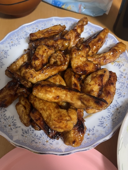 鶏胸肉で簡単♪手羽風揚げない甘辛照焼チキンお弁当に