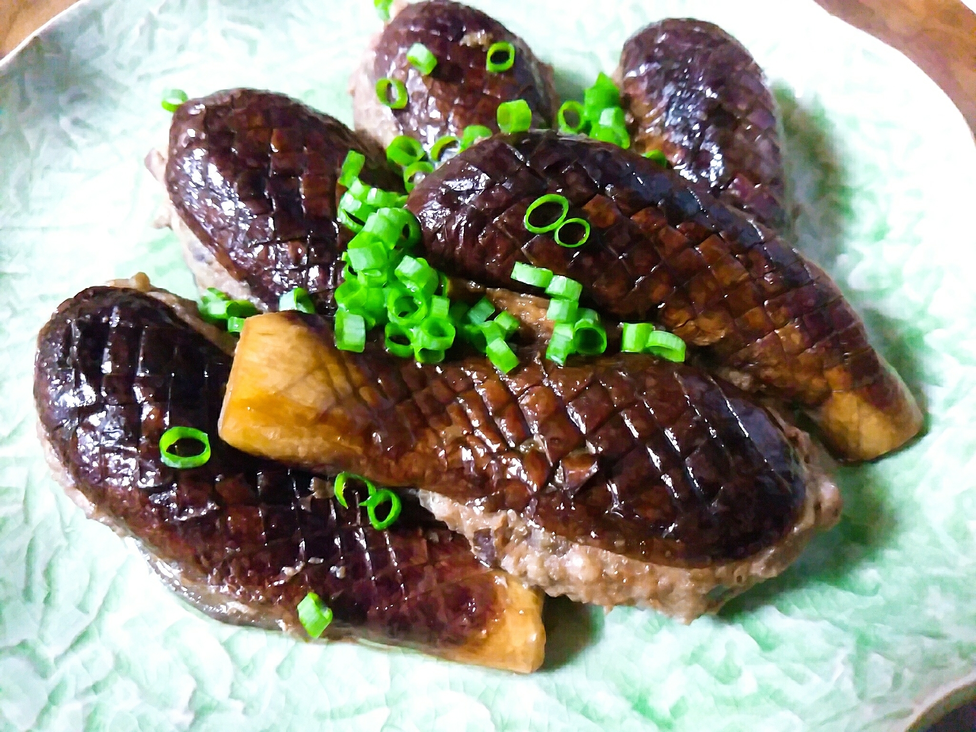 すき焼きのタレで茄子の挟み煮