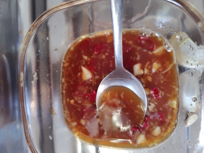 生春巻きは　手作りスイートチリソースで☆