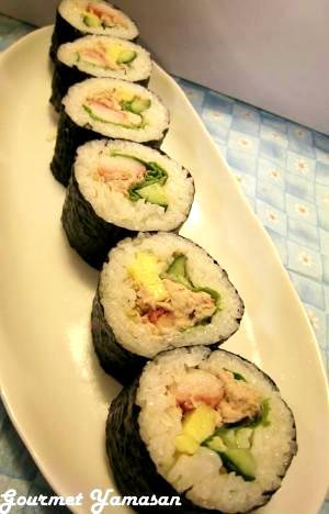 身近な材料で ”サラダ巻き”