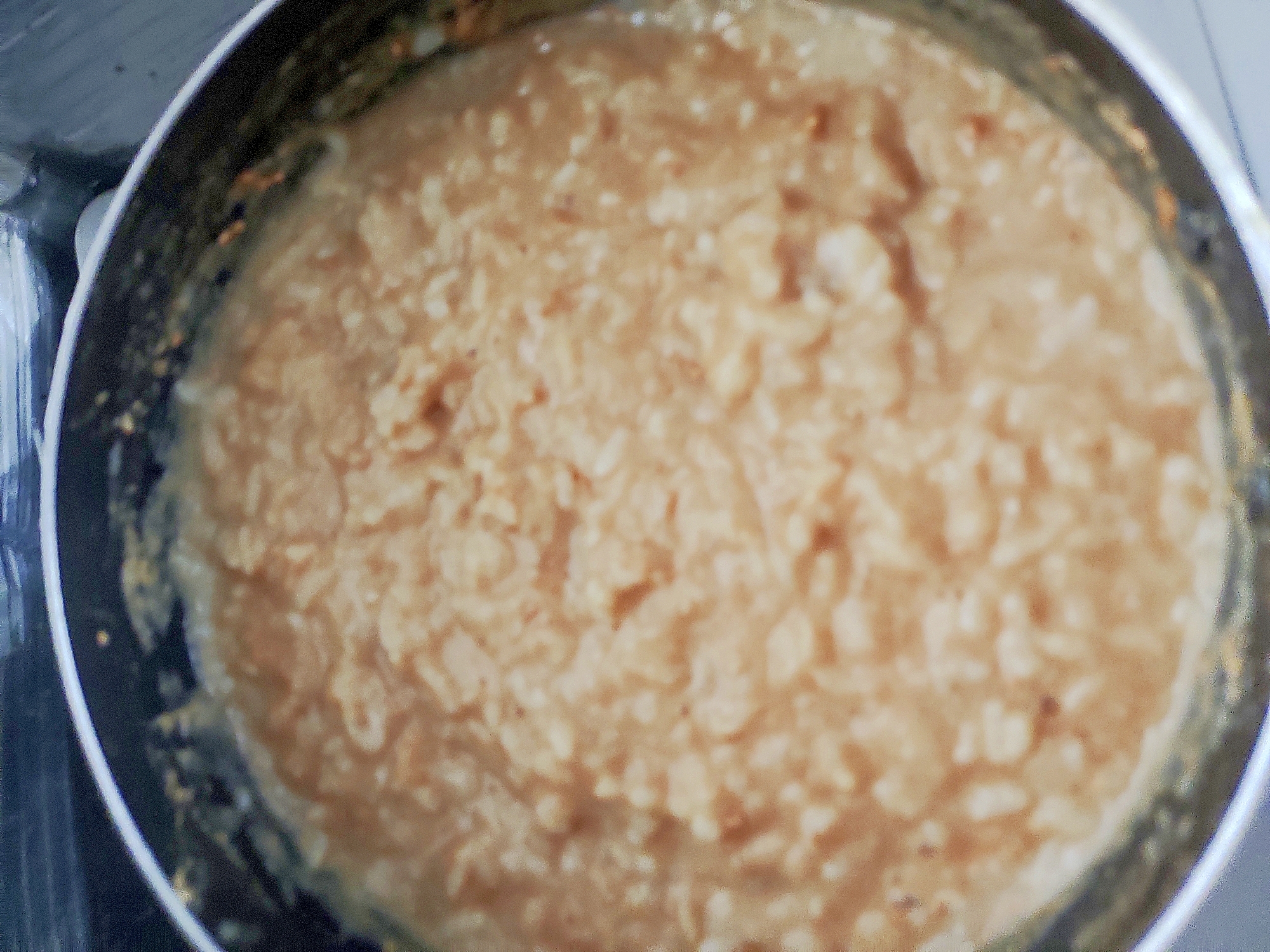 離乳食　きなことごまのおかゆ